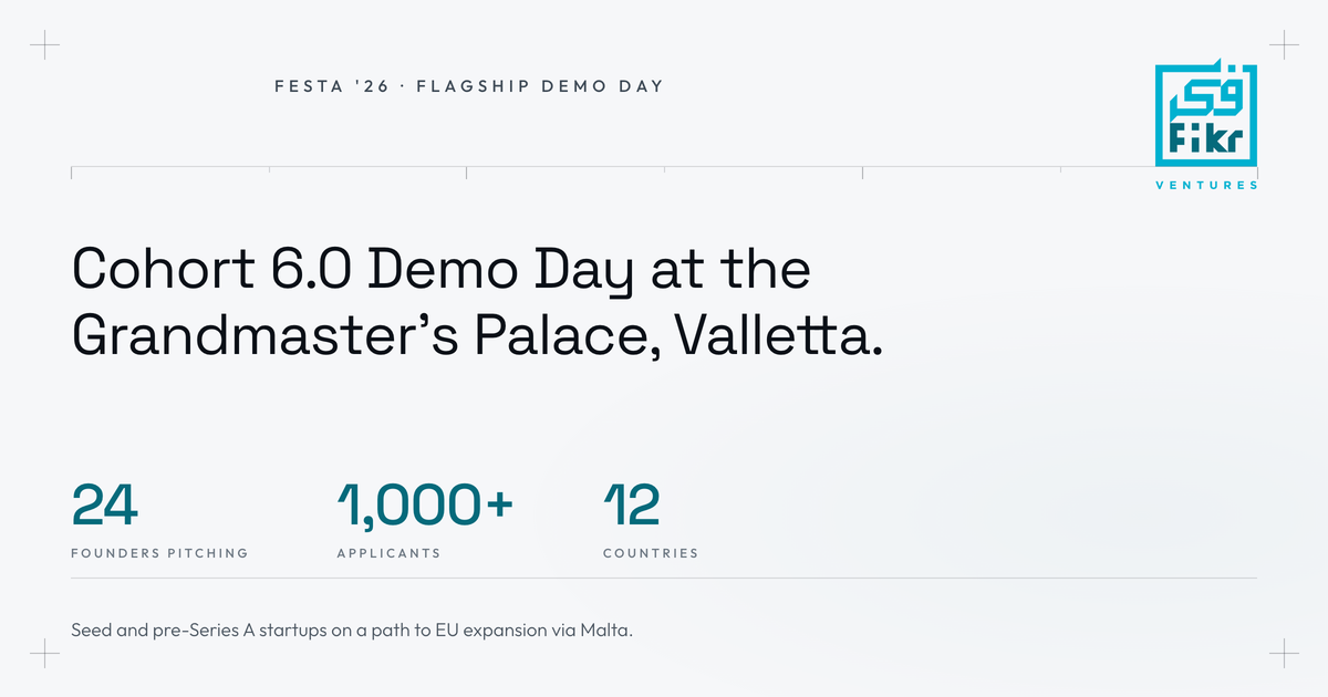 Inside Festa '26: Fikr Ventures at the Flagship Cohort 6.0 Demo Day in Valletta