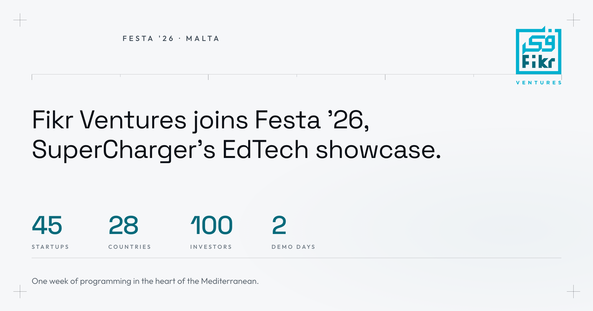 Fikr Ventures Joins Festa '26 — SuperCharger Ventures' Flagship EdTech Showcase in Malta